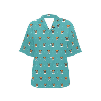 Boxers Pattern Print Design 03 Women's Hawaiian Shirt