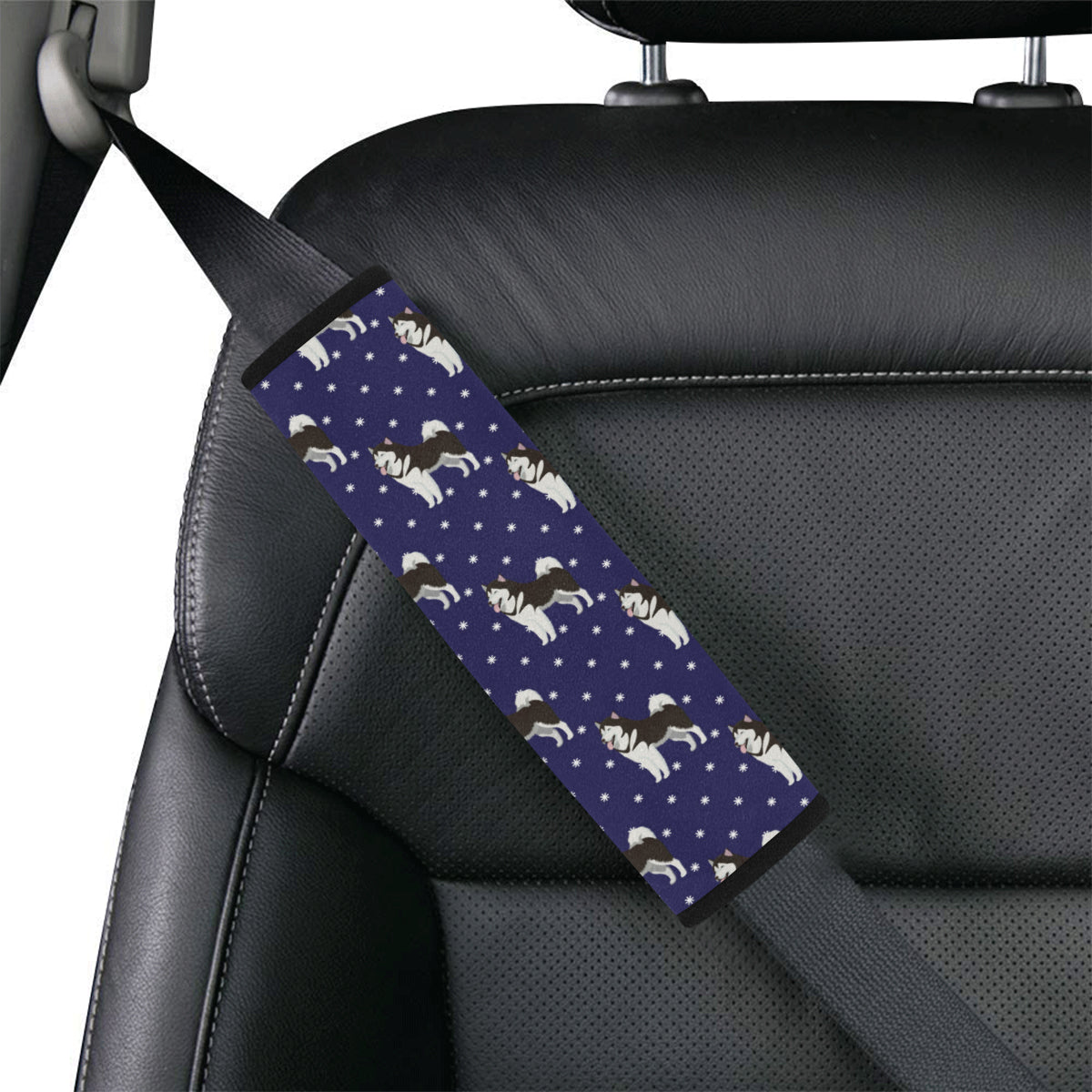 Alaskan Malamute Pattern Print Design 04 Car Seat Belt Cover