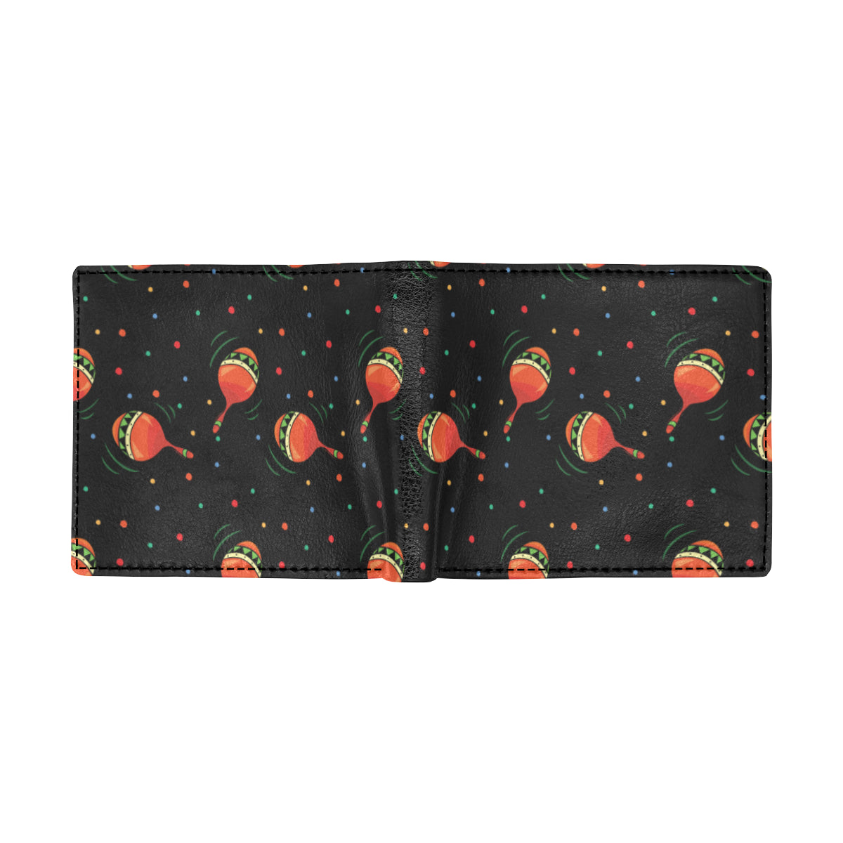 Maracas Pattern Print Design 03 Men's ID Card Wallet