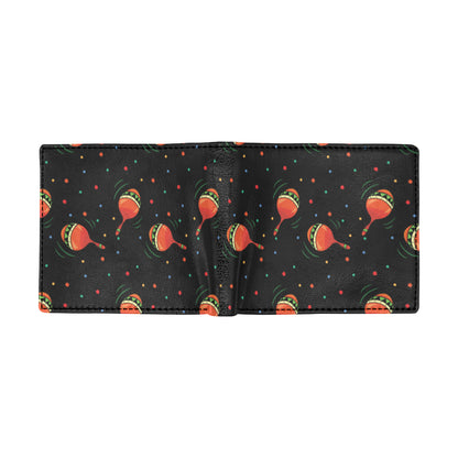 Maracas Pattern Print Design 03 Men's ID Card Wallet