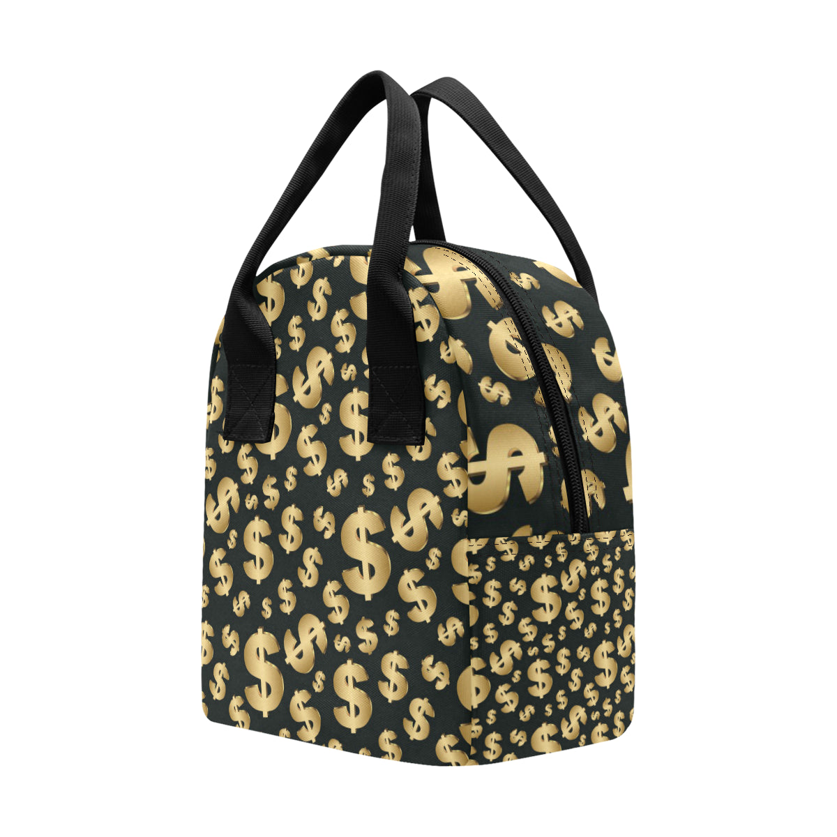 Dollar Pattern Print Design DO04 Insulated Lunch Bag