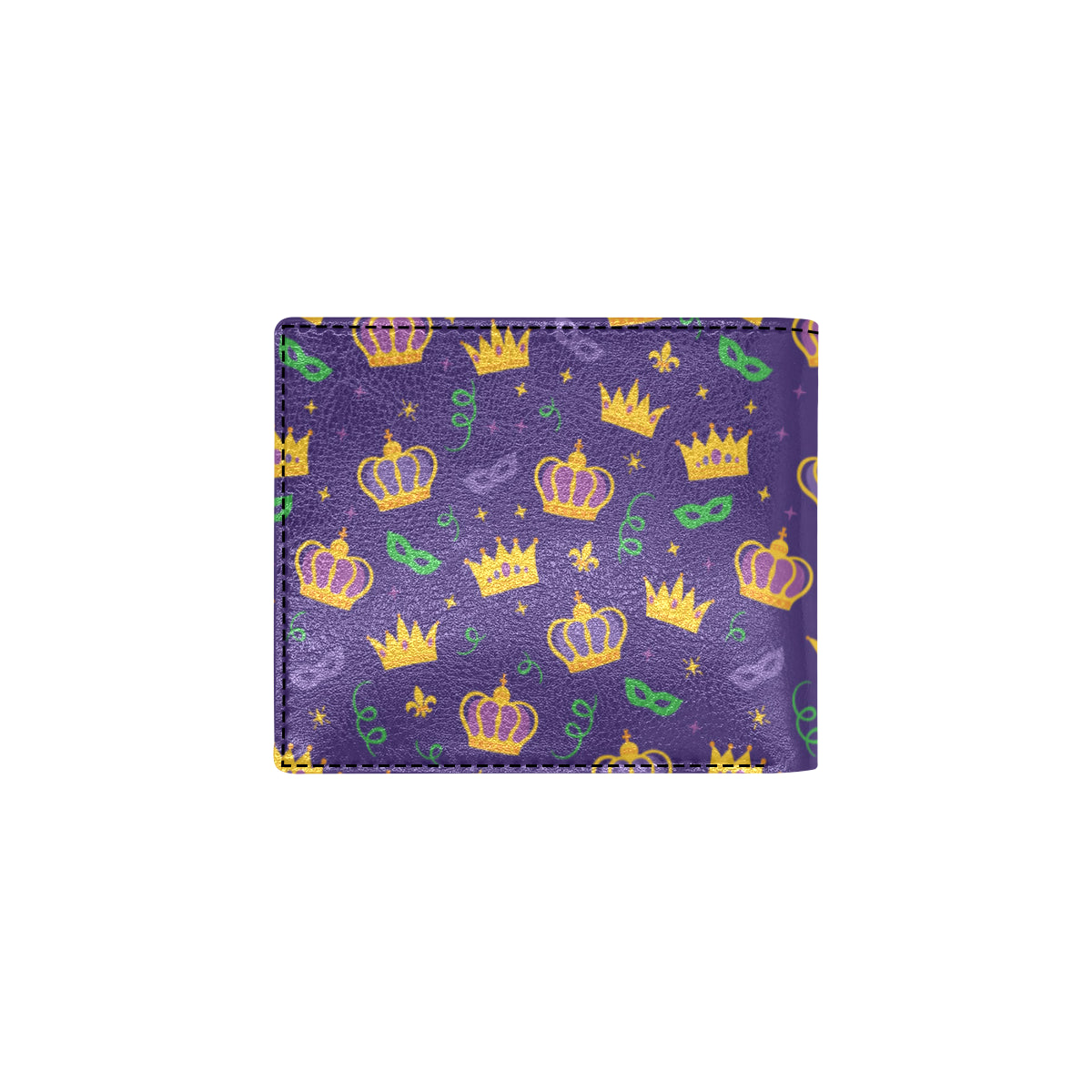 Mardi Gras Pattern Print Design 03 Men's ID Card Wallet
