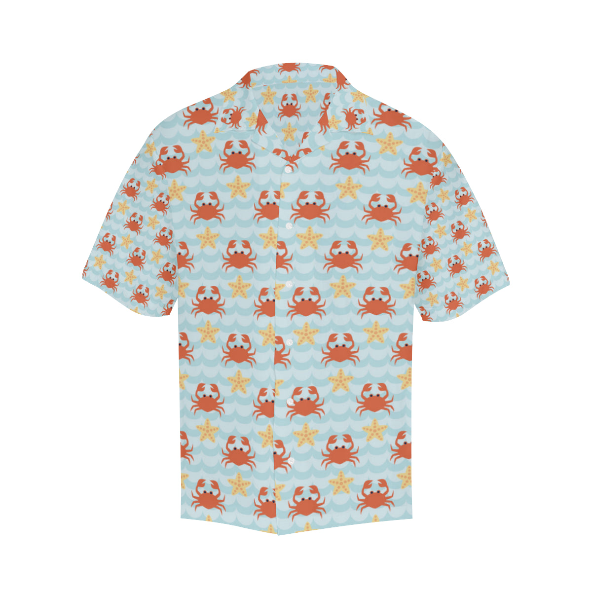 Crab Pattern Print Design 03 Men's Hawaiian Shirt