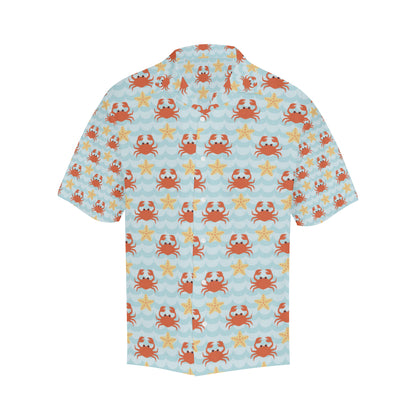 Crab Pattern Print Design 03 Men's Hawaiian Shirt