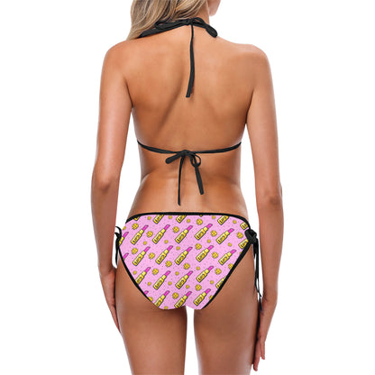 Lipstick Pattern Print Design LT03 Bikini