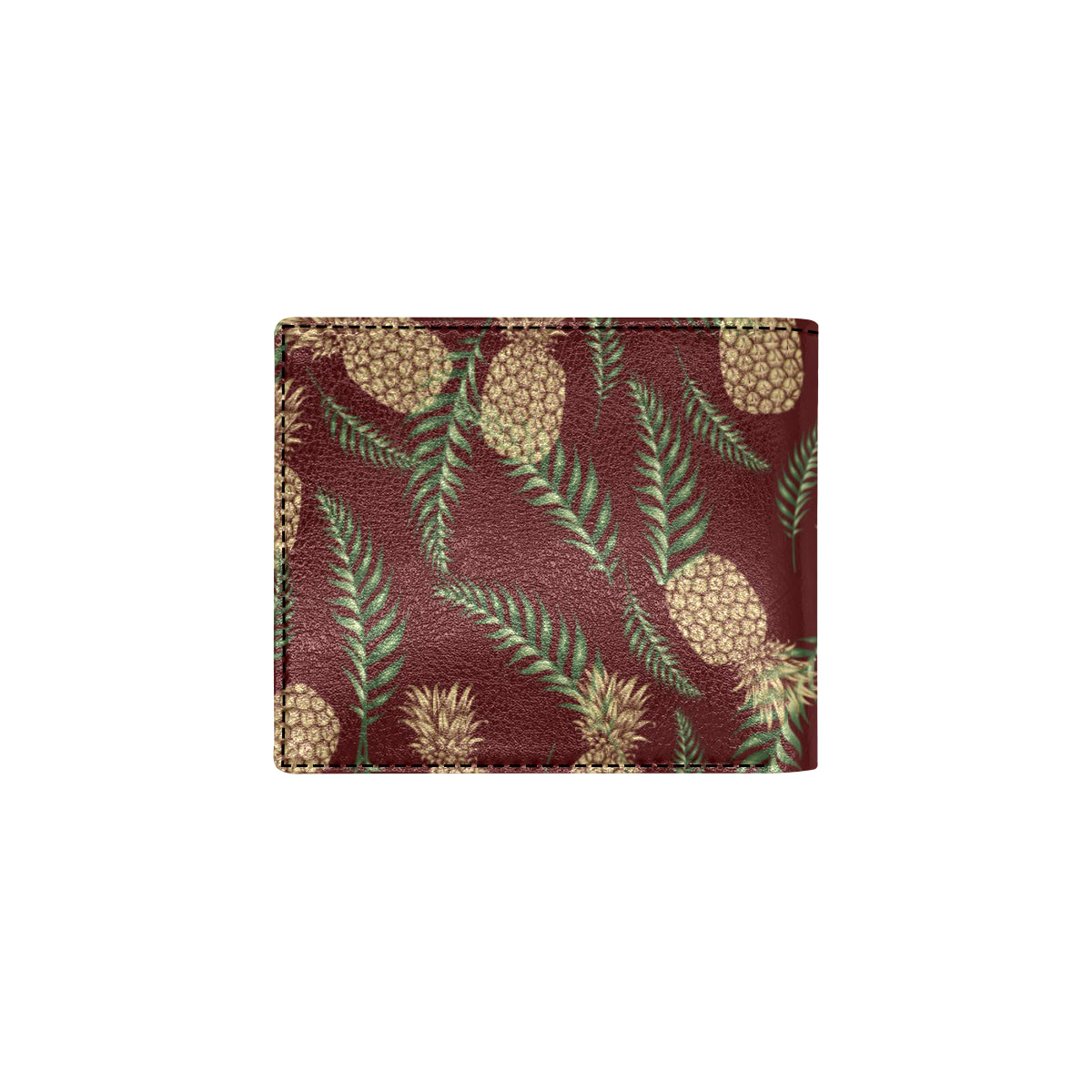 Pineapple Pattern Print Design PP013 Men's ID Card Wallet