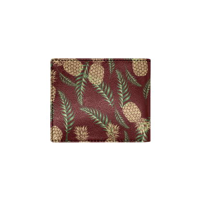Pineapple Pattern Print Design PP013 Men's ID Card Wallet