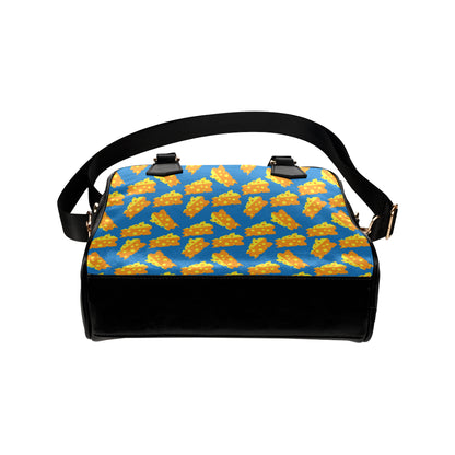 Cheese Pattern Print Design 05 Shoulder Handbag