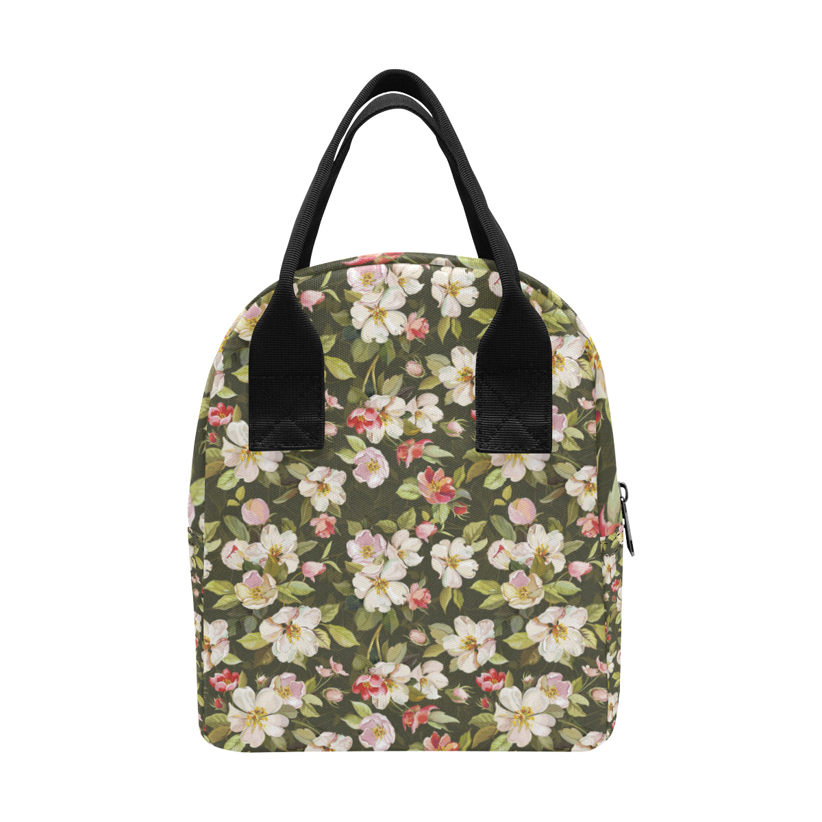 Apple blossom Pattern Print Design AB01 Insulated Lunch Bag