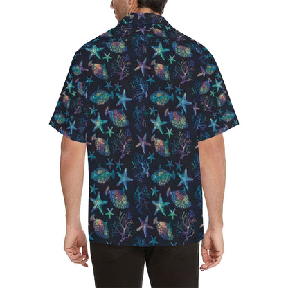 Starfish Pattern Print Design 01 Men's Hawaiian Shirt