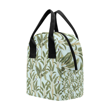 Banana Leaf Pattern Print Design BL03 Insulated Lunch Bag