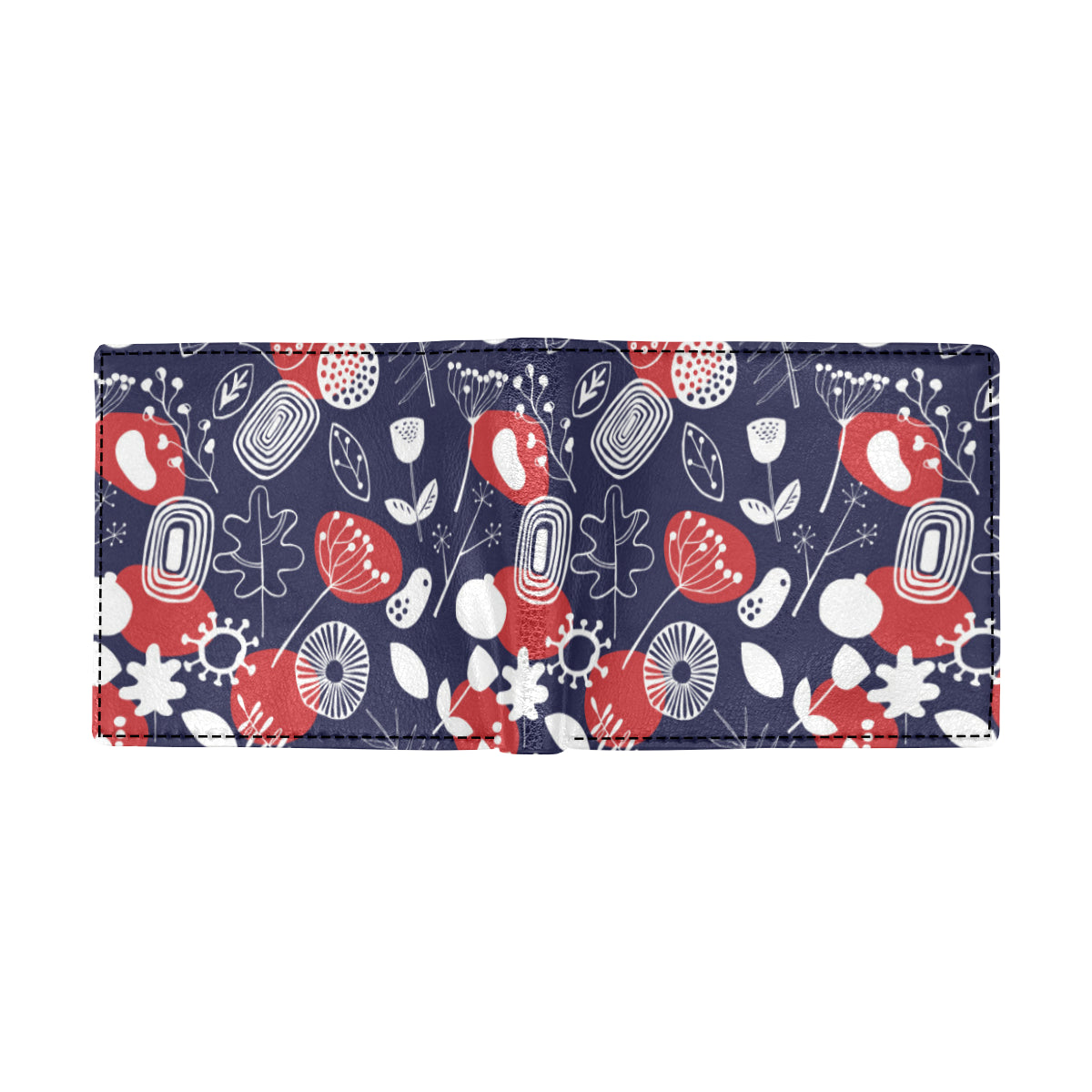 Nordic Pattern Print Design A02 Men's ID Card Wallet