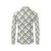 Daisy Pattern Print Design DS09 Men's Long Sleeve Shirt