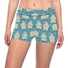 Bear Pattern Print Design BE04 Yoga Shorts