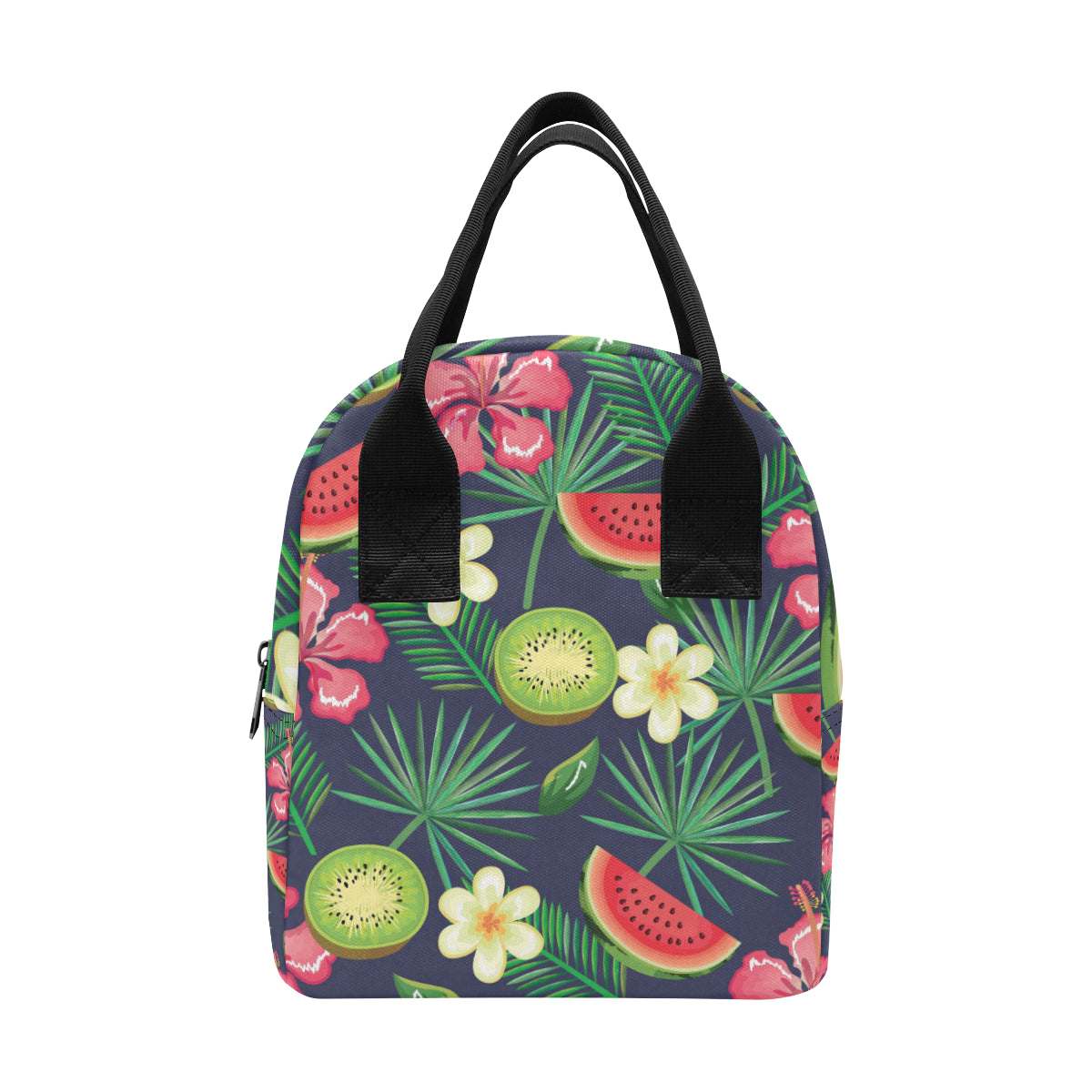 Tropical Fruits Pattern Print Design TF05 Insulated Lunch Bag