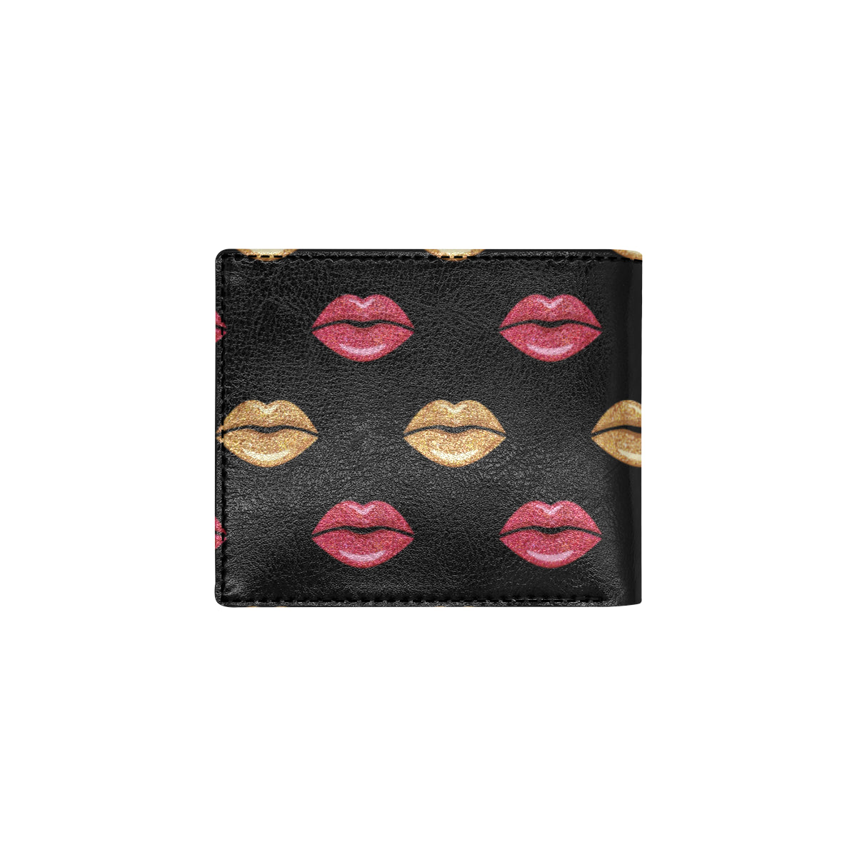 Lip Pattern Print Design 03 Men's ID Card Wallet