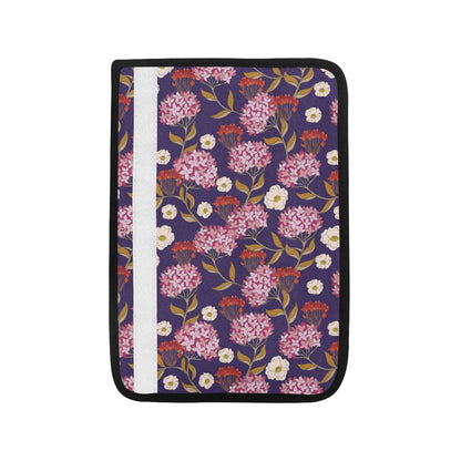 Hydrangea Pattern Print Design HD010 Car Seat Belt Cover