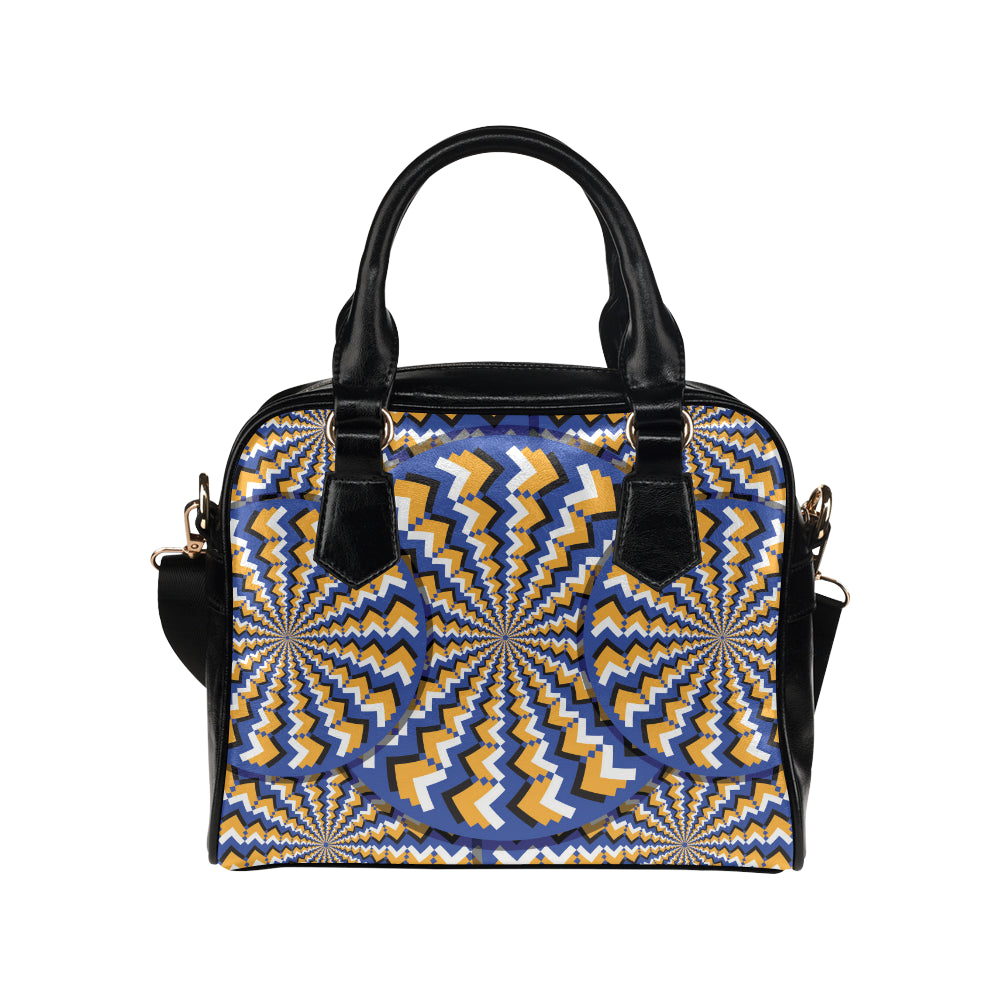Optical illusion Pattern Print Design A01 Shoulder Handbag