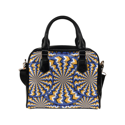 Optical illusion Pattern Print Design A01 Shoulder Handbag