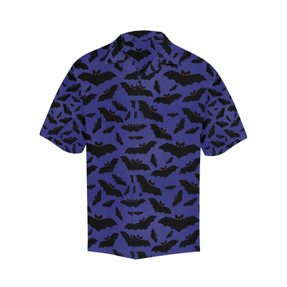 Bat Halloween Pattern Print Design 02 Men's Hawaiian Shirt