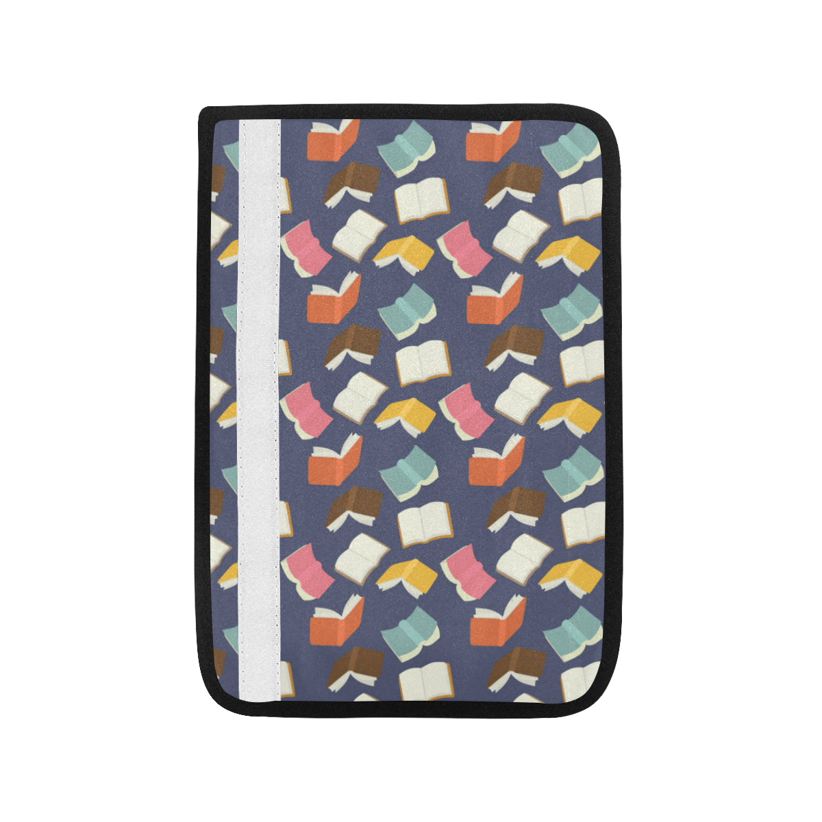 Book Pattern Print Design 01 Car Seat Belt Cover