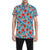 Donkey Red Elephant Pattern Print Design 03 Men's Short Sleeve Button Up Shirt