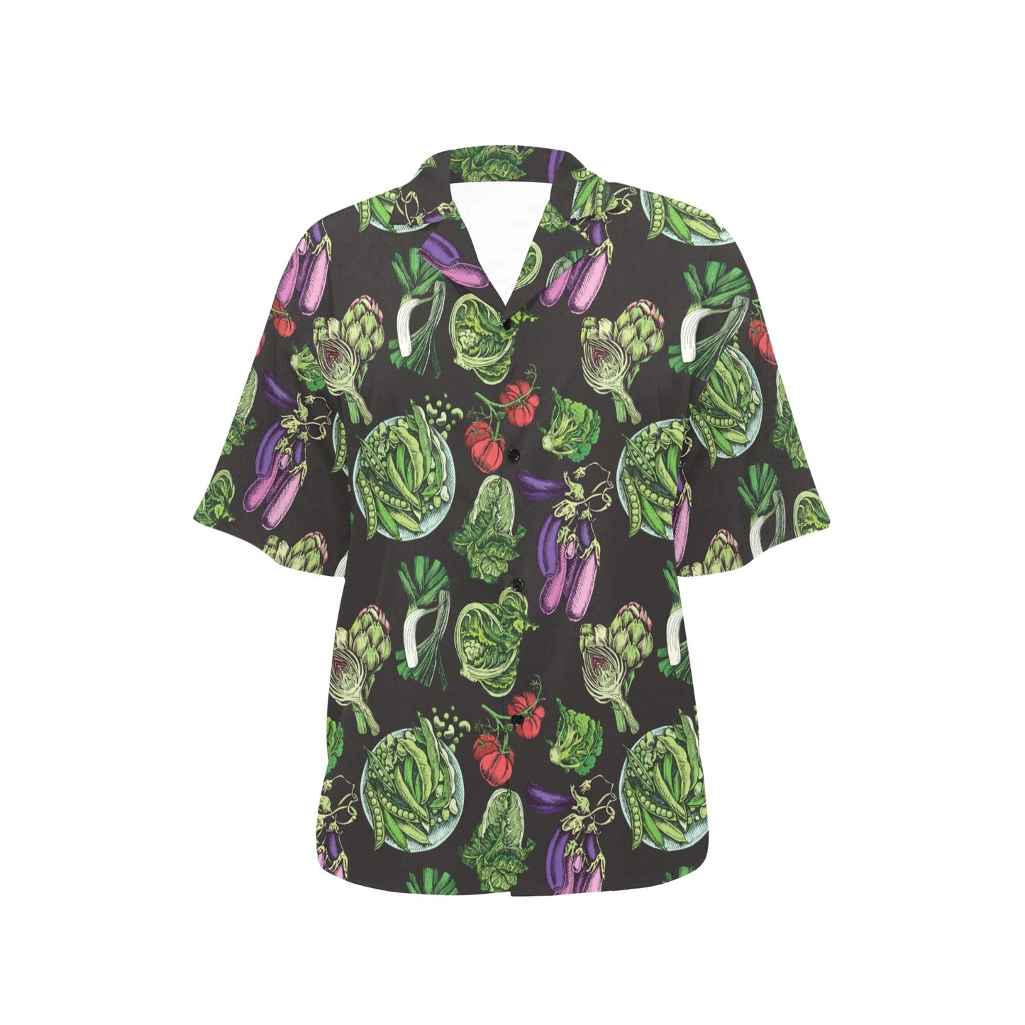 Lettuce Pattern Print Design 01 Women's Hawaiian Shirt