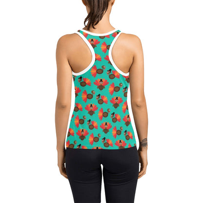 Thanksgiving Print Design LKS307 Women's Racerback Tank Top