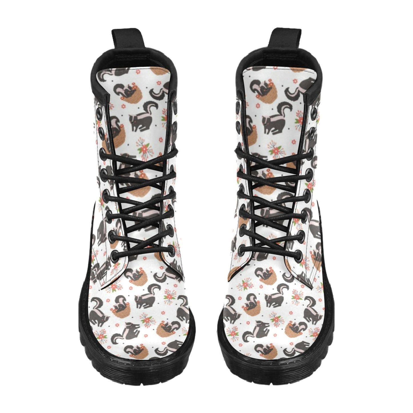 Skunk Print Design LKS304 Women's Boots