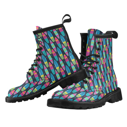 Surfboard Colorful Print Design LKS302 Women's Boots