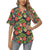 Hibiscus Red With Parrotprint Design LKS303 Women's Hawaiian Shirt