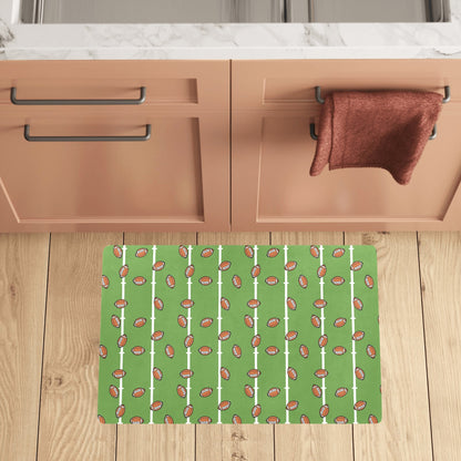 American Football on Field Themed Print Kitchen Mat