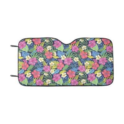 Hibiscus Print Design LKS3010 Car front Windshield Sun Shade