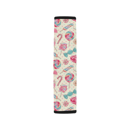 Candy Pattern Print Design CA04 Car Seat Belt Cover
