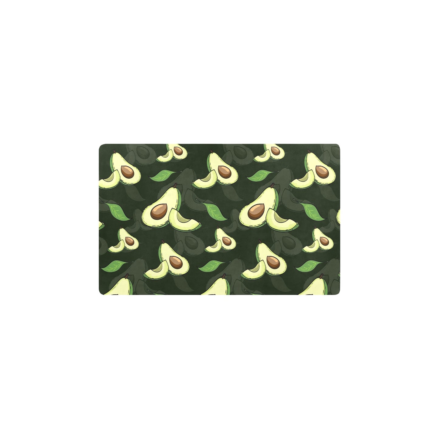 Avocado Pattern Print Design AC07 Kitchen Mat