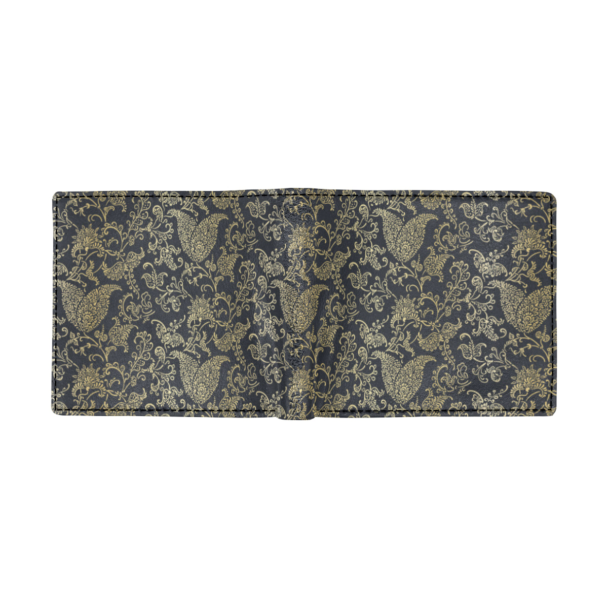 Brocade Pattern Print Design 04 Men's ID Card Wallet