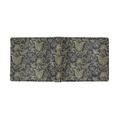 Brocade Pattern Print Design 04 Men's ID Card Wallet