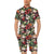 Summer Floral Pattern Print Design SF03 Men's Romper