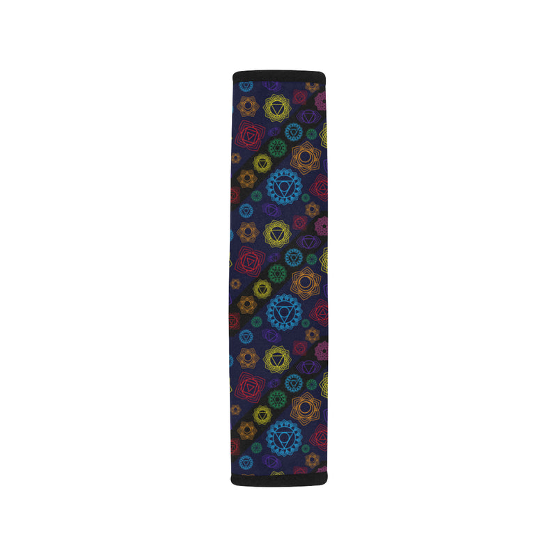 Chakra Colorful Print Pattern Car Seat Belt Cover