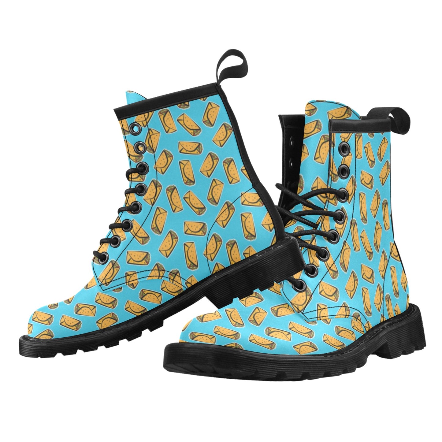 Burrito Print Design LKS301 Women's Boots