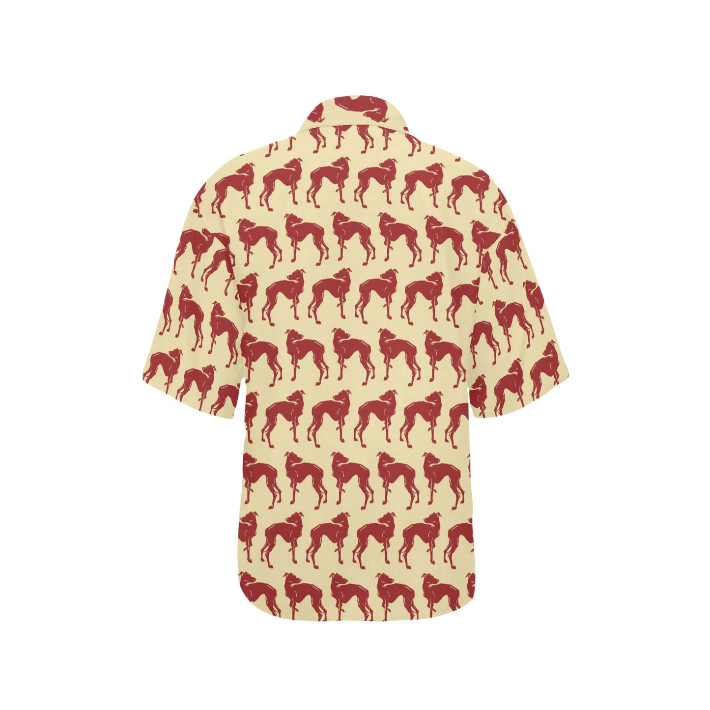 Whippets Print Design LKS301 Women's Hawaiian Shirt