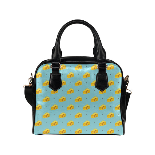 Cheese Pattern Print Design 02 Shoulder Handbag