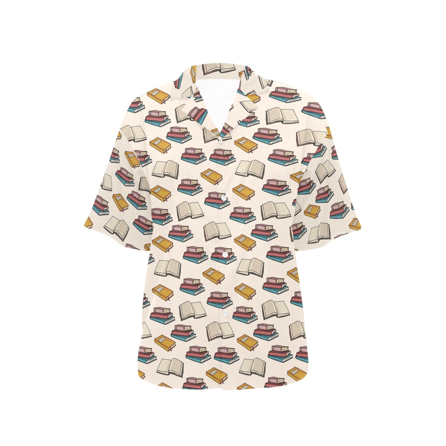 Book Pattern Print Design 04 Women's Hawaiian Shirt