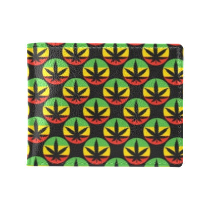 Rasta Reggae Color Design Men's ID Card Wallet