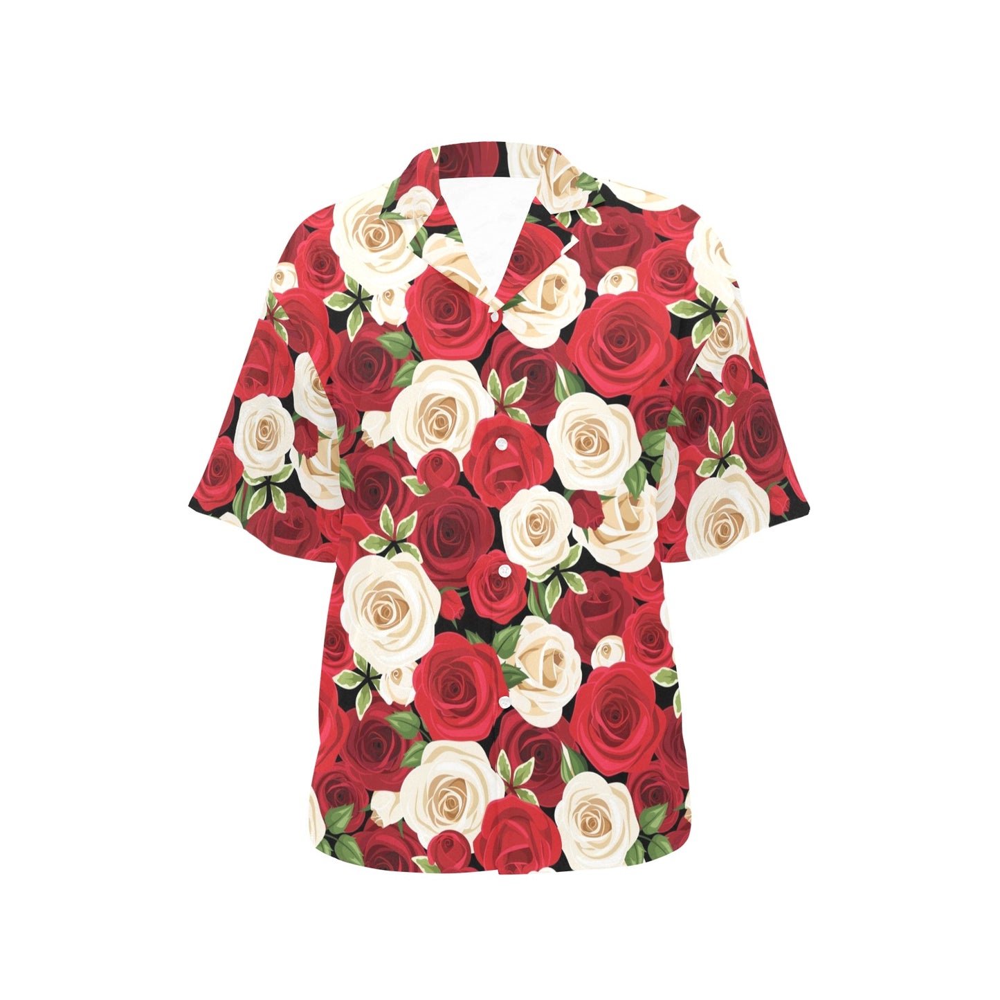 Rose Pattern Print Design RO06 Women's Hawaiian Shirt