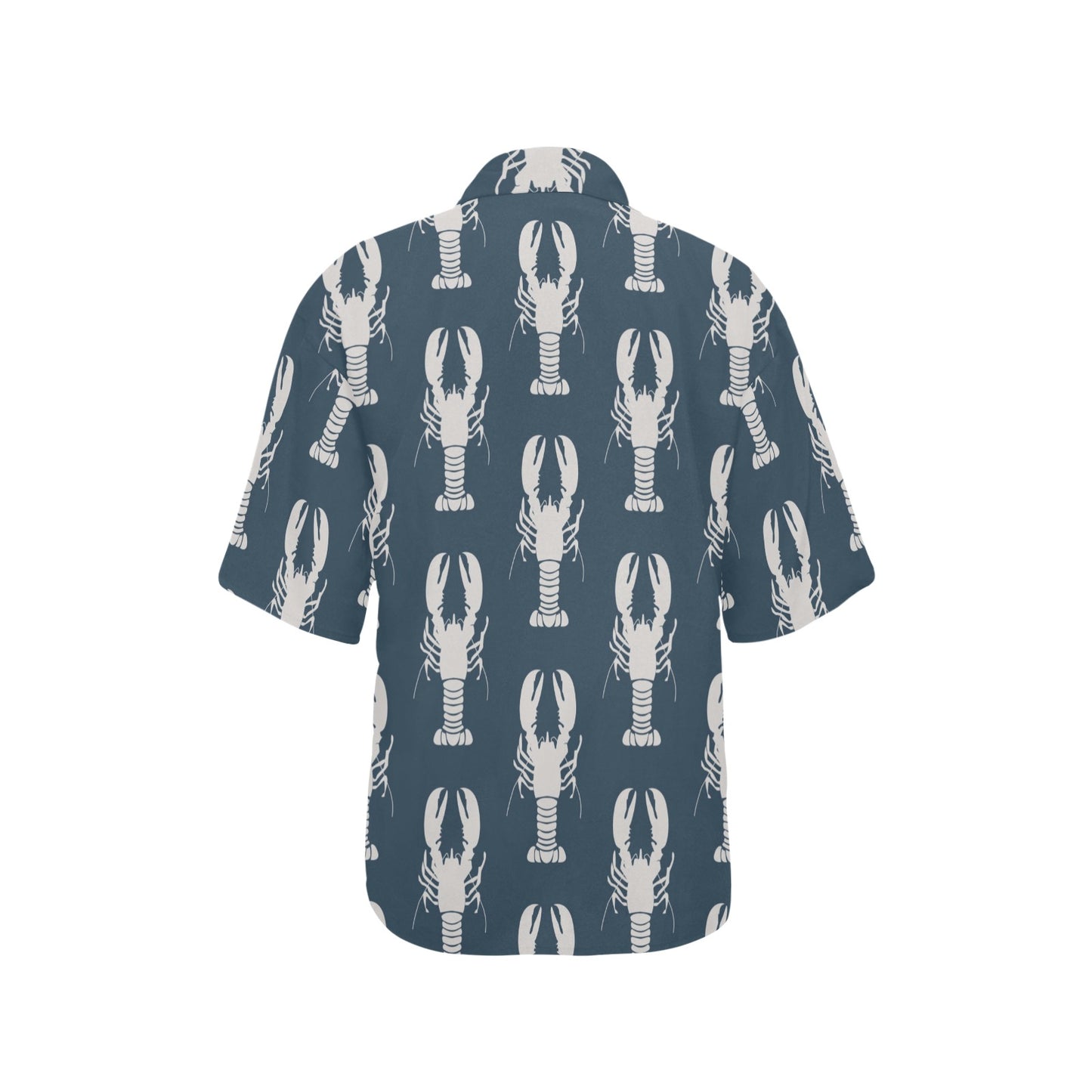 Lobster Pattern Print Design 02 Women's Hawaiian Shirt
