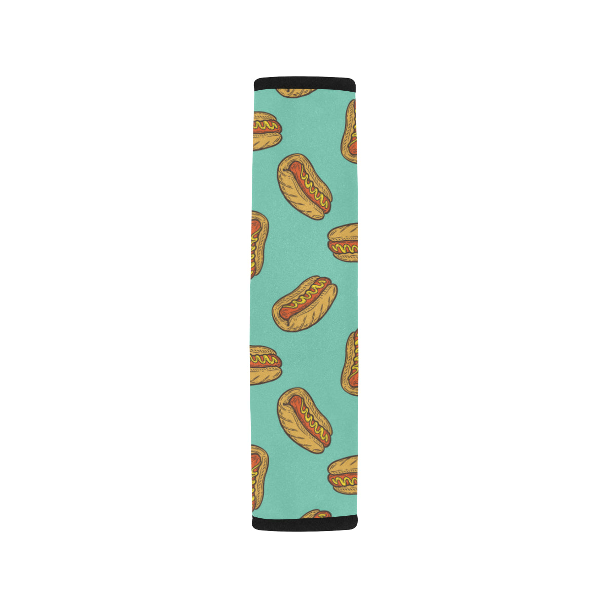 Hot Dog Pattern Print Design 04 Car Seat Belt Cover