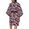 Apple blossom Pattern Print Design AB03 Women Kimono Robe