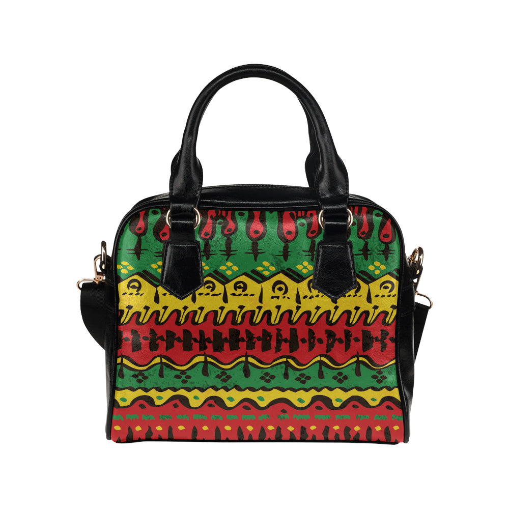 Rasta Pattern Print Design A01 Shoulder Handbag
