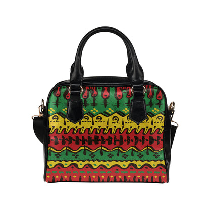 Rasta Pattern Print Design A01 Shoulder Handbag